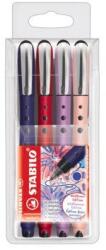STABILO worker+NatureCOLORS Wildflower roller, 0.5 mm, Kék írásszín, 4 db/készlet (SW202042)