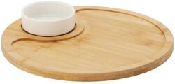 Chomik Előételes tálalókészlet kerek tálca tálkával 25x3, 5cm 68511 (MUT6514)