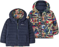 Patagonia Baby Reversible Down Sweater Hoody - LCNE gyerek dzseki Gyerek 3 éves / kék