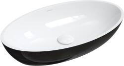 Omnires Siena M+ 60x35 cm white/black (SIENALUNBCP)