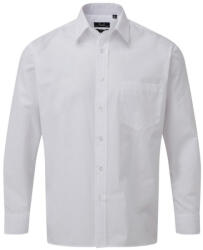 Premier Fehér hosszú ujjú férfi ing - mellzsebbel (pr200wh) - chefs - 7 380 Ft