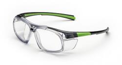 Univet Ochelari de protectie Univet 555, lentile incolore UV380, anti-zgariere si anti-aburire, rama Black/Green 555.03. 00.00
