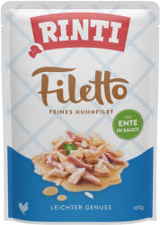 RINTI 24x100g Rinti Filetto in Sauce nedves kutyatáp - Csirke & kacsa