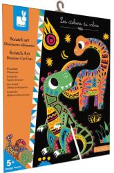 Janod Atelier Set creativ Mini Imagini de zgâriat Dinozauri 5+ (J07889)