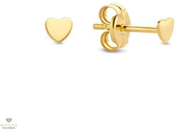 Jackie Gold arany mini szív fülbevaló - JKE20-002