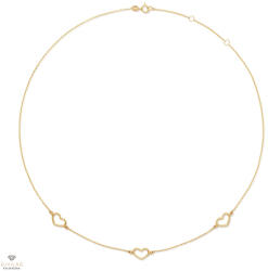 Jackie Gold arany szív nyaklánc 45 cm - JKN26-650