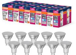 OSRAM Lampă LED Osram LED Star Value PAR16 pentru bază GU10, lampă reflector, GL, 620 lumeni, alb rece (4000K), înlocuitor pentru becuri convenționale de 49W, neregulabile, pachet de 10 - 4058075096738