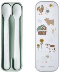 Mepal Mepal, Mio, Little Farm, linguri pentru hranire, 2 buc Set pentru masa bebelusi