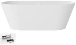 Besco Cada de baie freestanding, ovala, 170 cm, acril, alb lucios, Besco Deeva WWA-170-DBI (WWA-170-DBI)