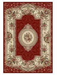 Delta Carpet Covor Dreptunghiular, 80 x 200 cm, Grena, Model Floral Lotos (LOTUS-571-210-082) Covor