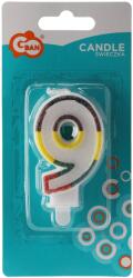 Chomik Lumânare decorativă cifra 9 68557 (WEG1268)