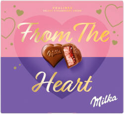 Milka I Love Milka epres krémmel töltött csokoládé 114 g (4628)