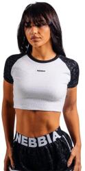 Nebbia Maiou pentru femei Primal Leopard Crop Top '97 861 black leopard M