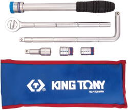 King Tony Kerékszerelő készlet 1/2" teleszkópos hajtószárral, 6 részes - King Tony (4306MRN)