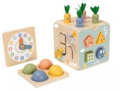 Tooky toy Tooky Toy: Cutie educativă din lemn - fermă (TP551)