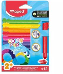 Maped Set creioane colorate Maped Color Peps Infinity Kidy, 12 buc (IMA864600)