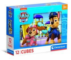 Clementoni Clementoni: Cuburi poveste Patrula Cățelușilor - set 12 piese (41194) Puzzle