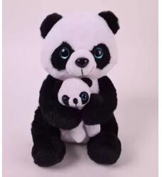 QX Figurină de pluș panda cu pui - 20 cm (810178)