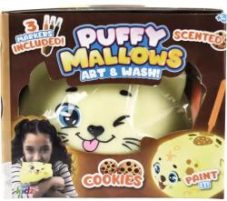 Aweco Animaluța pufoasă de marshmallow: Cookie - galben - Puffy Mallows (PM002COOKI)