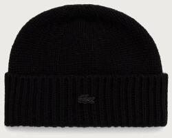 Lacoste beanie gyapjú - fekete Univerzális méret