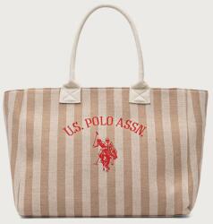 U. S. Polo Assn U. S. Polo Assn. női pamut vászontáska - bézs Univerzális méret