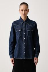 Benetton cămașă pentru femei din denim PPYH-TSD12Y_55B (5RZKDQ06T)