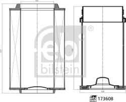 FEBI Bilstein 173608 - Set filtru de aer - FEBI PLUS - FEBI Bilstein-173608 (FEBIBILSTEIN173608)