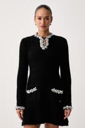 KARL LAGERFELD rochie tricotată cu amestec de lână 9BY2-SUDYRK_99X (B4W13025)