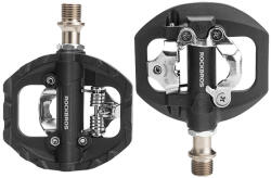 Rockbros M108 Nylon Kétoldalas Half-Lock Kerékpár Pedál Szett - Fekete (37210108001)