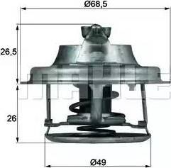 MAHLE TX 102 82D - Termostat, lichid racire - MAHLE-TX 102 82D (MAHLETX10282D)