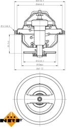 NRF 725197 - Termostat, lichid racire - NRF-725197 (NRF725197)