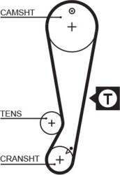 GATES 5403XS - Curea de distributie - Gates-5403XS - GATES-5403XS (GATES5403XS)