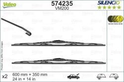 Valeo 574235 - Lamela stergator - Lama stergator swivel fata 2 buc. Silencio 600 - 350mm OPEL KARL 01.15 - 03.19 - VALEO-574235 (VALEO574235)