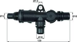 MAHLE TO 4 82 - Termostat, lichid racire - Termostat 82°C. cu carcasa BMW X5 E53. LAND ROVER RANGE ROVER III 3.0 - 4.8 01.00 - 10.06 - MAHLE-TO 4 82 (MAHLETO482)