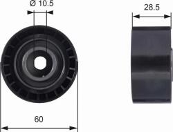 GATES T42036 - Rola ghidare / conducere, curea distributie - Deflection-Guide Pulley. timing be - GATES-T42036 (GATEST42036)