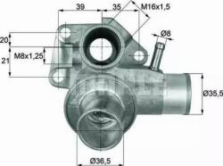 MAHLE TI 185 80D - Termostat, lichid racire - MAHLE-TI 185 80D (MAHLETI18580D)