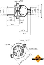 NRF 725035 - Termostat, lichid racire - Termostat sistem racire 89°C CITROEN C4. C4 GRAND PICASSO I. C4 I. C4 PICASSO I. C5 I. C5 II. C5 III. C5 II - KOMBI. C8. JUMPY II. - NRF-725035 (NRF725035)