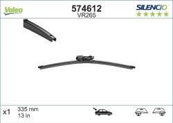 Valeo 574612 - Lamela stergator - Lama stergatoare Plat spate cu spoiler 1buc VR265 Silencio Xtrm 335mm SEAT ALHAMBRA. LEON. LEON SPORTSTOURER. LEON stanga LEON ST - K - VALEO-574612 (VALEO574612)