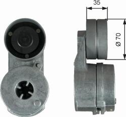GATES T38723 - Intinzator curea, curea distributie - FLEETRUNNER - compatibil Mercedes - GATES-T38723 (GATEST38723)