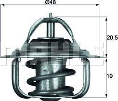 MAHLE TX 5 92D - Termostat, lichid racire - TERMOSTAT. LICHID RACIRE - compatibil Ford - MAHLE-TX 5 92D (MAHLETX592D)
