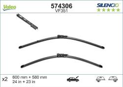 Valeo 574306 - Lamela stergator - Lama stergatoare Fata cu spoiler 2buc VF351 Silencio Xtrm 600 - 580mm BMW 5 E60. 5 E61. 6 E63. 6 E64 12.01 - 12.10 - VALEO-574306 (VALEO574306)