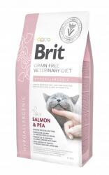 Brit Veterinary Diet Hypoallergenic gabonamentes macskaeledel lazac 2 kg (8595602528370)