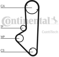 Continental CT707 - Curea de distributie - CONTINENTAL-CT707 (CONTINENTALCT707)