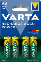 VARTA Accu Power 4 Aa 2600 mAh R2U újratöltése (5716101404)