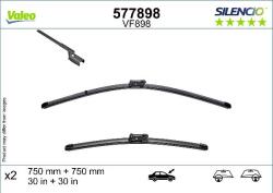 Valeo 577898 - Lamela stergator - Lama stergator fata 2 buc. Silencio 750mm CUPRA BORN. VW ID. 3 11.19 - - VALEO-577898 (VALEO577898)