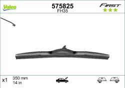 Valeo 575825 - Lamela stergator - Lama stergatoare Hibrid Fata cu spoiler 1buc VFH35 First Blade 350mm HONDA JAZZ III. HYUNDAI GRAND SANTA FÉ. I30. SANTA FE IV. S - VALEO-575825 (VALEO575825)
