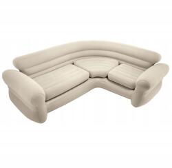 Intex Felfújható sarokkanapé négyszemélyes kanapé 257x203x76 cm bézs Intex 68575 (68575)