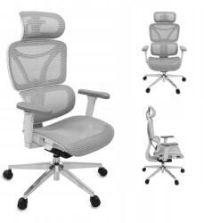 LVNSYSTEM Ergonomikus irodai szék LVNSystem Control Pro hálós mesh 130kg fehér (LV0657)