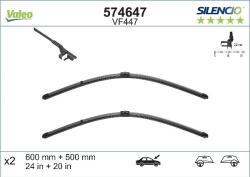 Valeo 574647 - Lamela stergator - Lama stergatoare Fata cu spoiler 2buc VF447 Silencio Xtrm 600 - 500mm BMW X5 E70 10.06 - 07.13 - VALEO-574647 (VALEO574647)