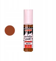 Pentart matt akrilfesték 20 ml vörösbarna (29631)